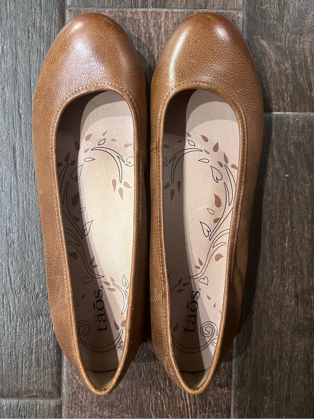 Taps Footwear Chestnut Brown Rascal Ballet Flats